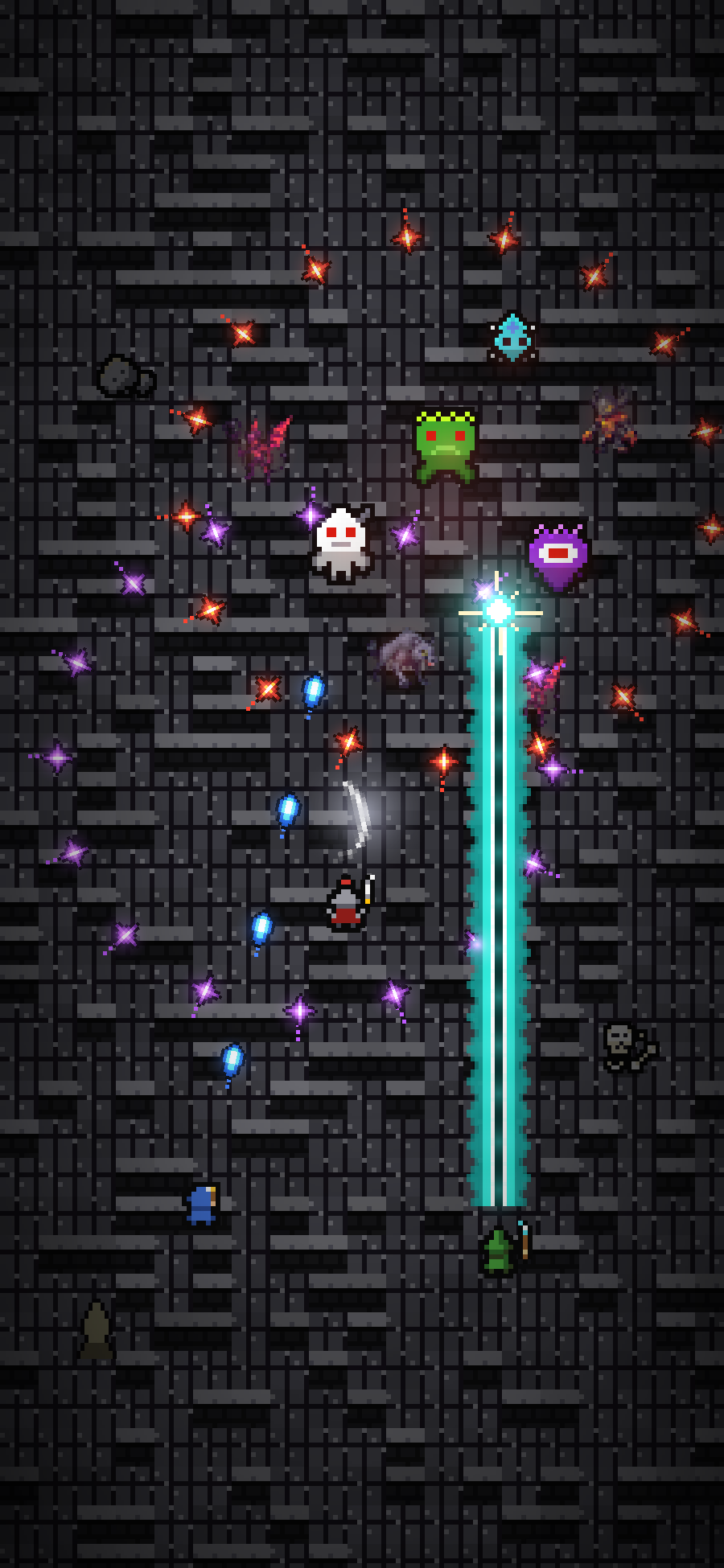 Players fighting through a shared dungeon