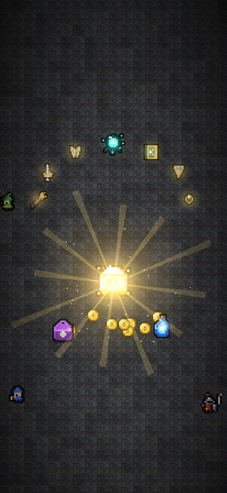 A loot bag drops after a boss kill